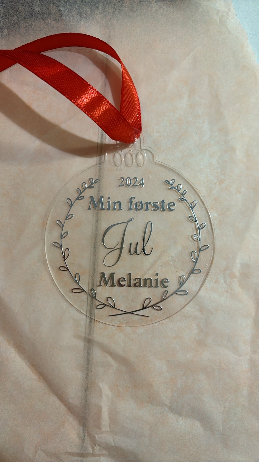 Julekugle. Min første jul