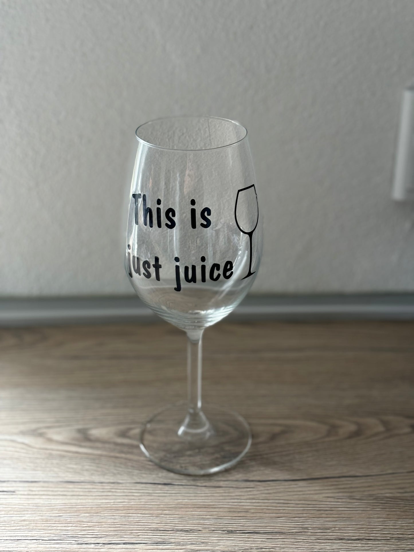 This is just juice wineglass
