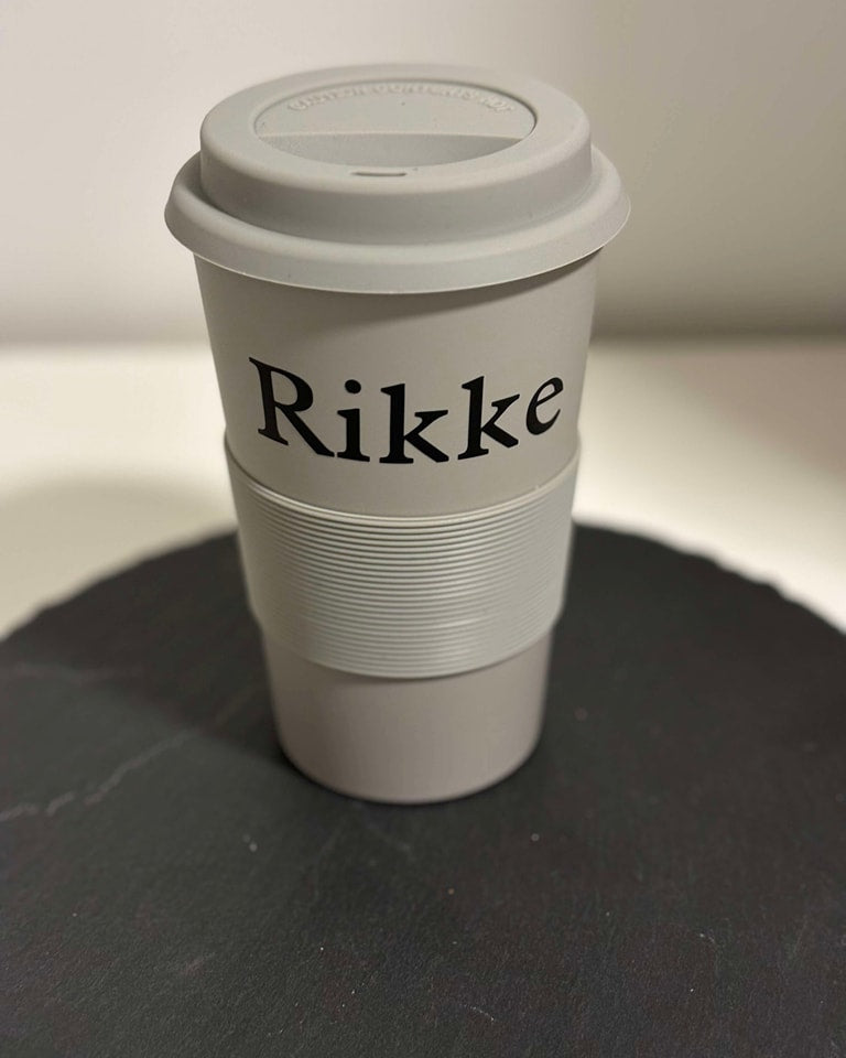 Kaffekop m silikonelåg sæt