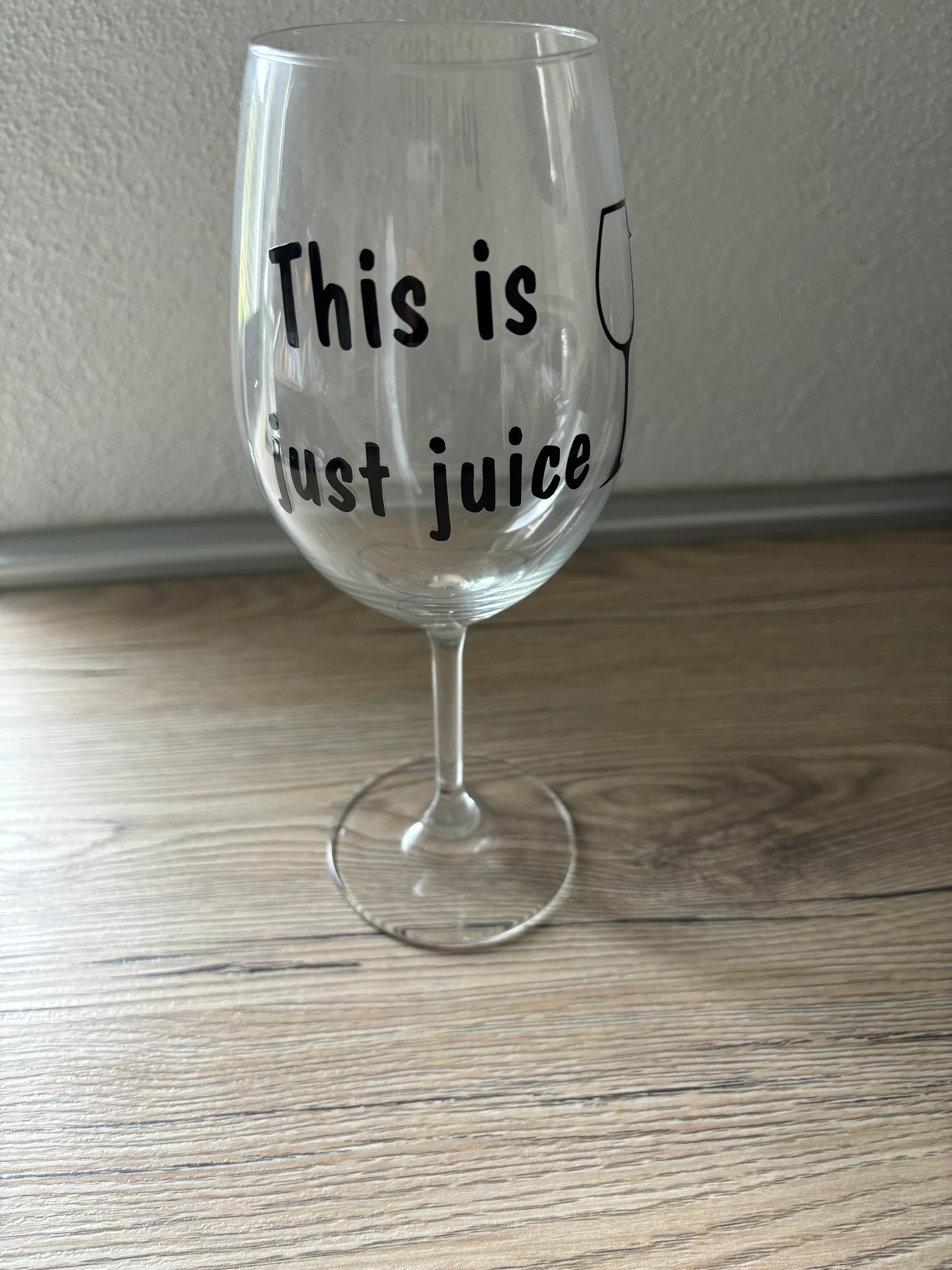 This is just juice wineglass