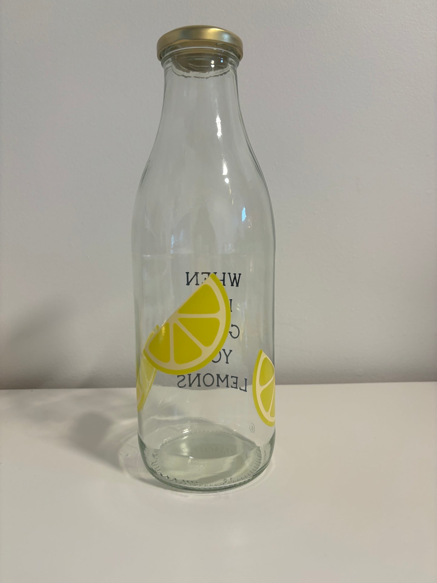 Citron glas flaske
