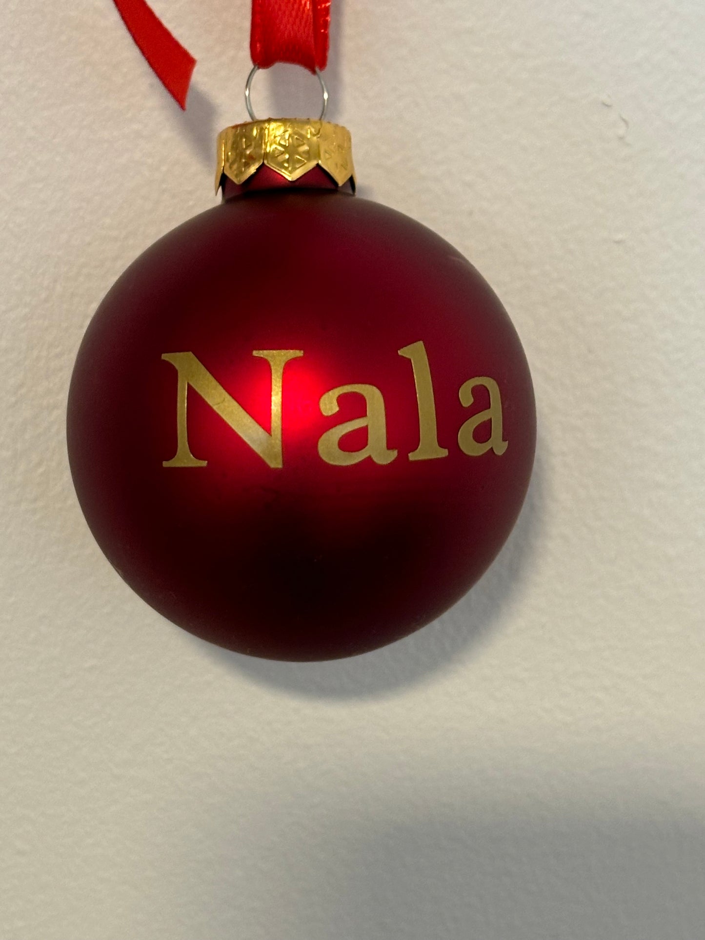 Julekugler med navn