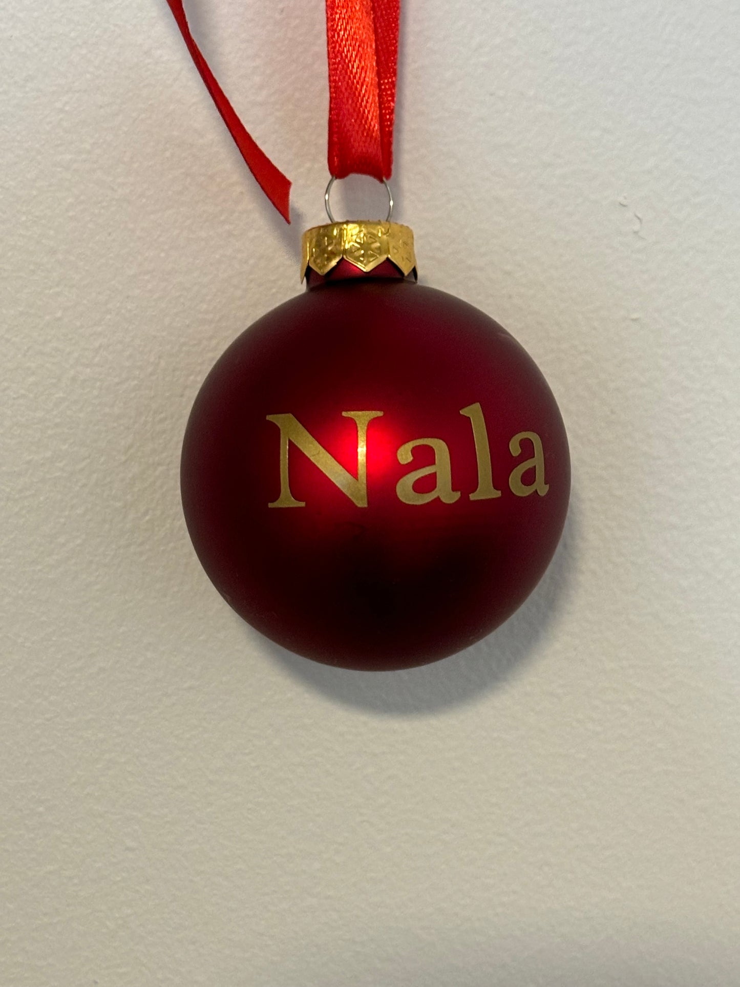 Julekugler med navn