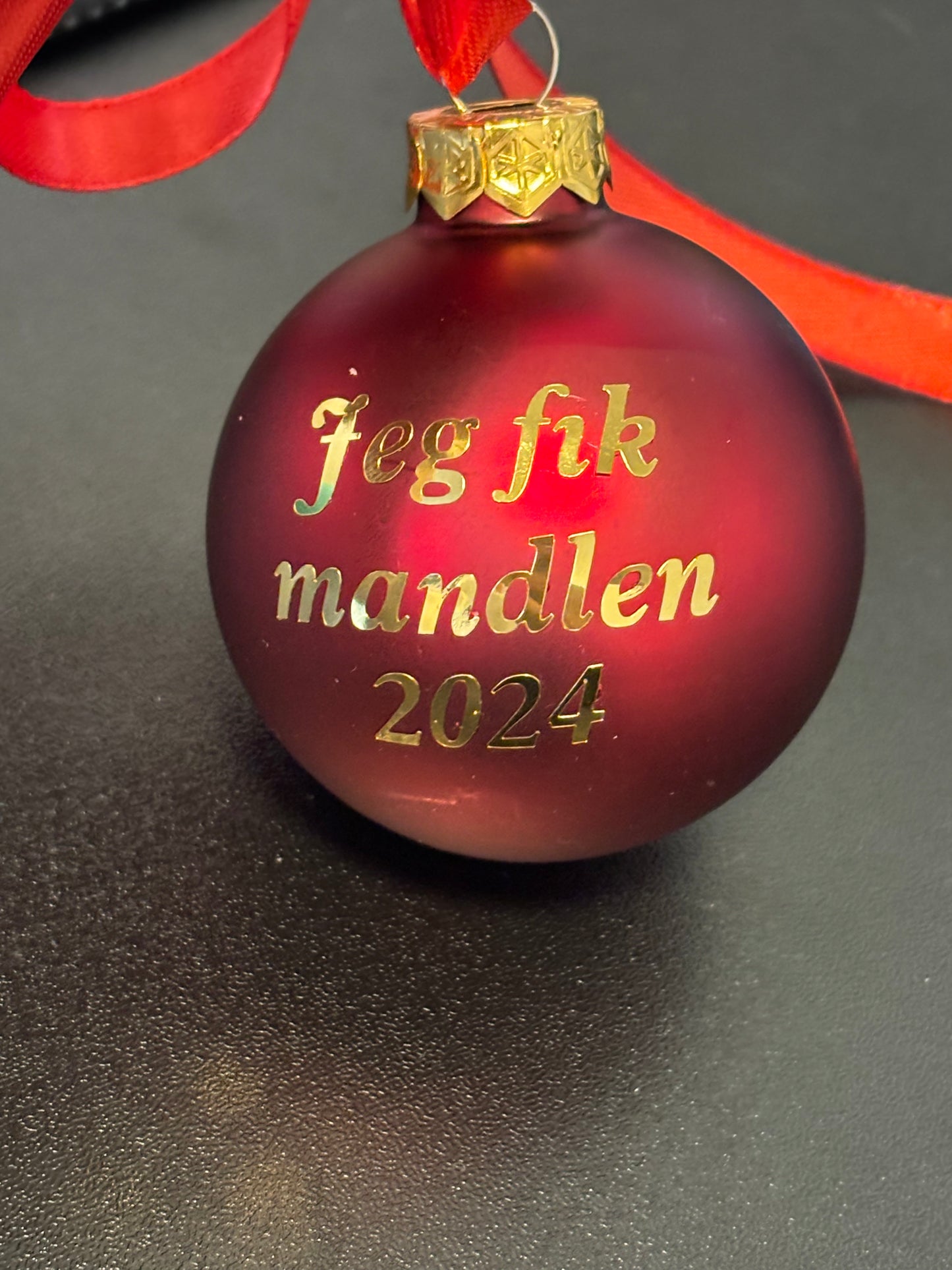 Julekugle, jeg fik mandlen 2024